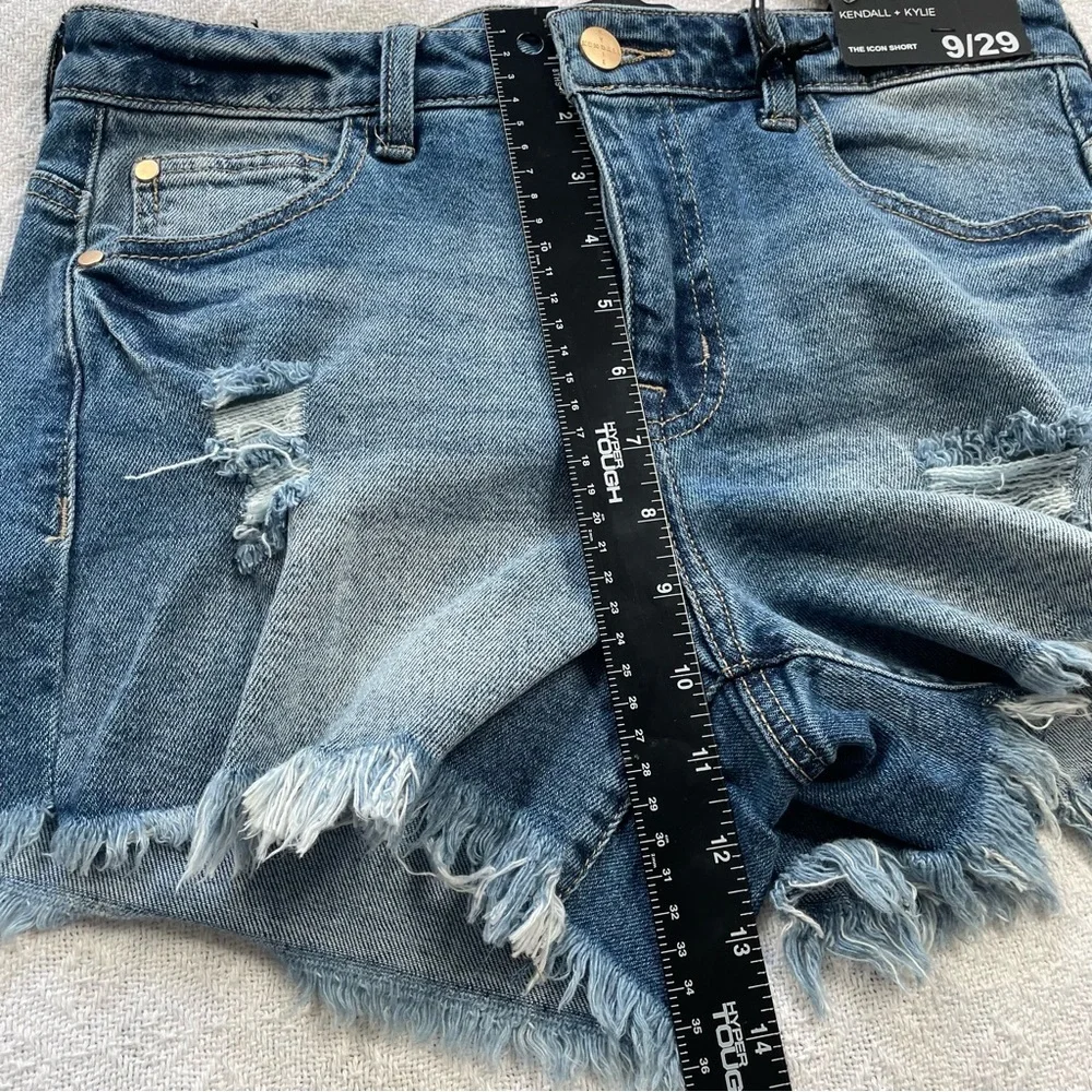 Kendall & Kylie Distressed Blue‎ Jean Shorts ~ Size 9 / 29  ~ Summertime ~ NWT